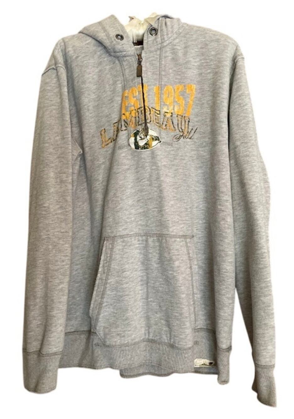 Gear for Sports Green Bay Packers Lambeau Field Quarter-Zip Hoodie - Men's Large